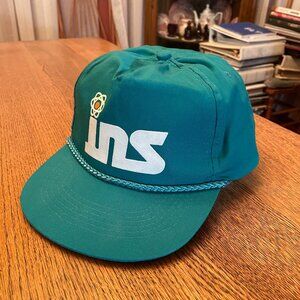 Men's Vintage INS (Nuclear Related) Green Roped Snapback Baseball Hat Cap